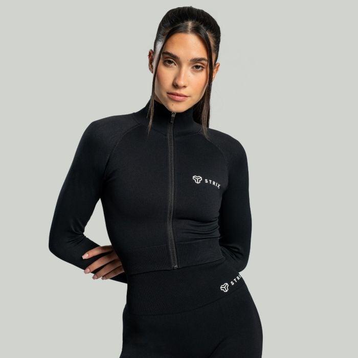 STRIX Dámský top Cropped Seamless Black GymBeam