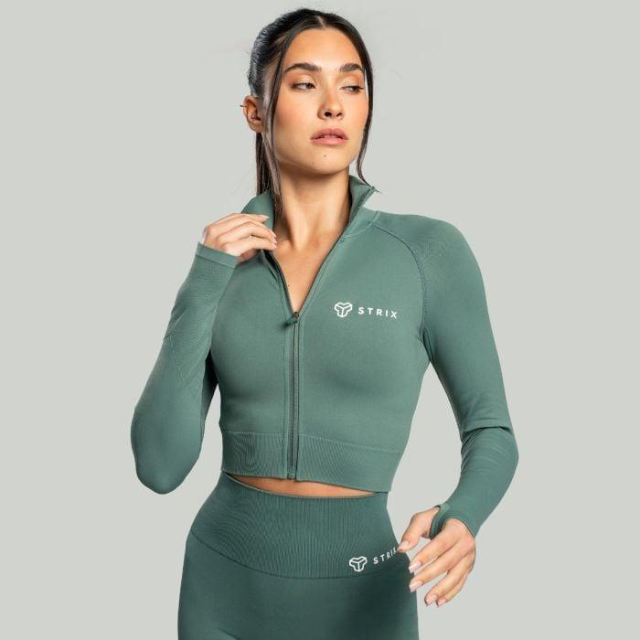 STRIX Dámský top Cropped Seamless Moss GymBeam