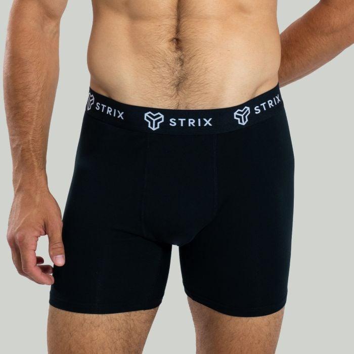 STRIX Pánské boxerky Essential 2Pack Black GymBeam