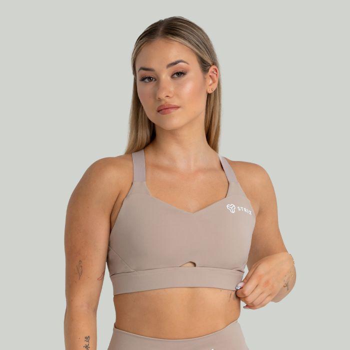 STRIX Sportovní podprsenka Taupe GymBeam