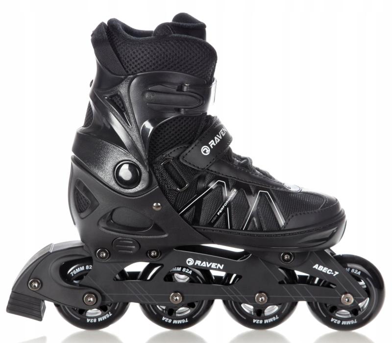 Raven Expert 80mm black dětské kolečkové brusle Raven