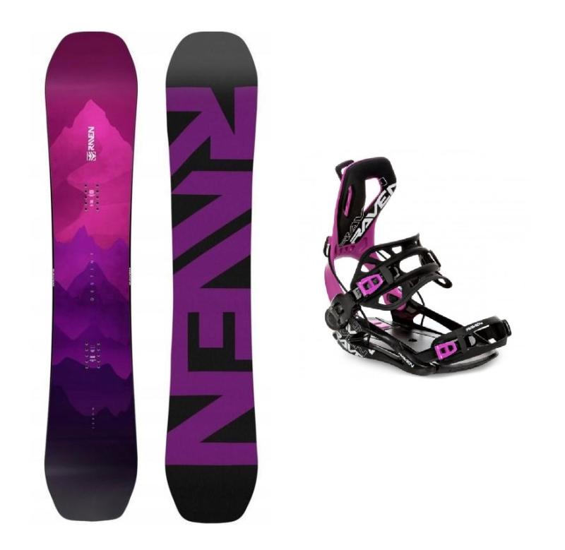 Raven Destiny dámský snowboard + Raven FT360 black/fuchsia vázání Raven