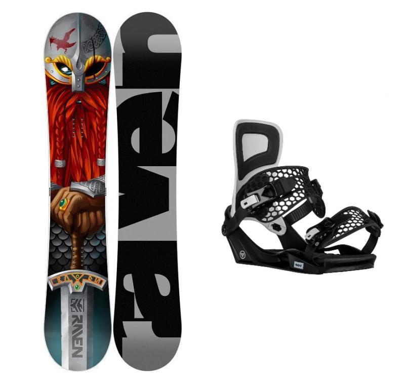 Raven Dwarf pánský snowboard + Gravity Indy black/white vázání Raven