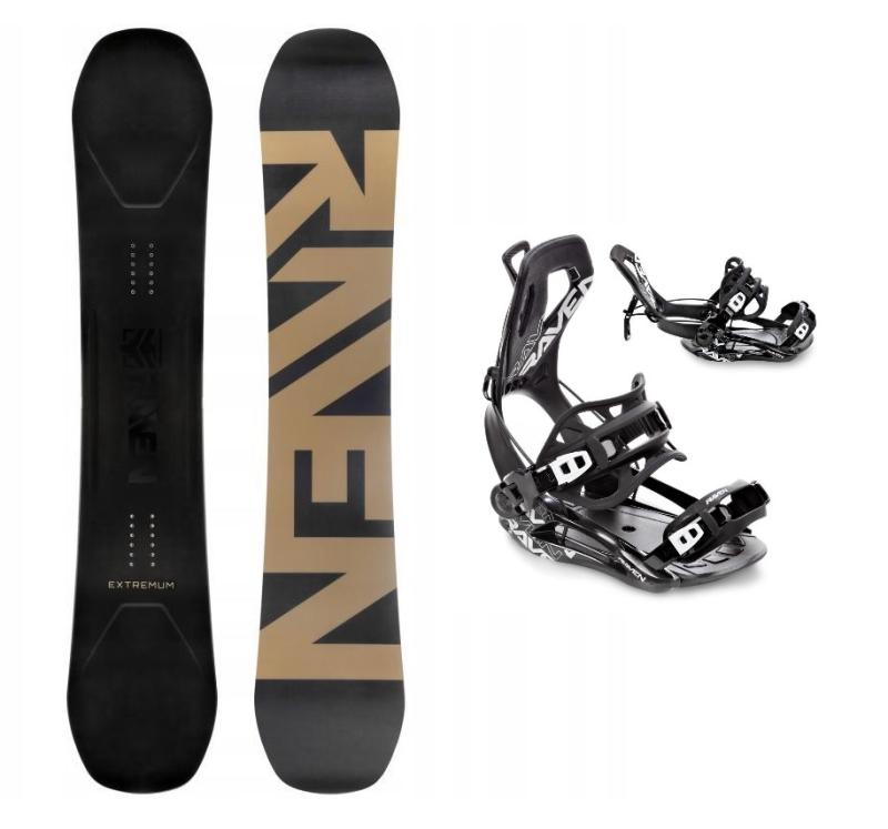 Raven Extremum Carbon Gold snowboard + Raven Fastec FT360 black vázání Raven