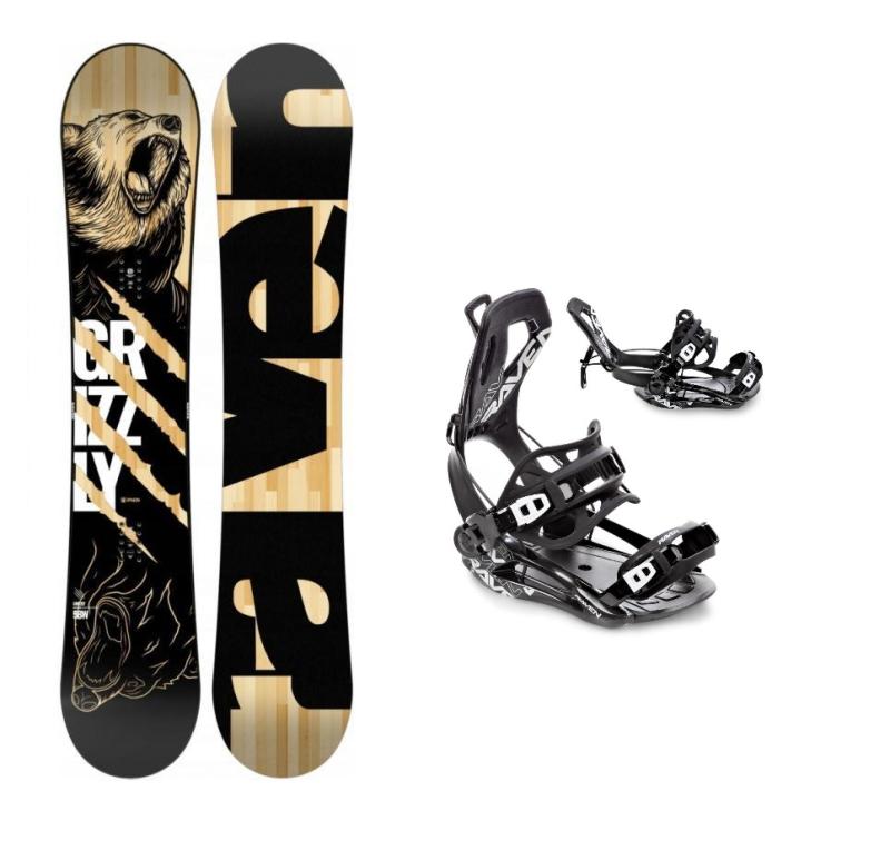 Raven Grizzly snowboard + Raven Fastec FT360 black vázání Raven