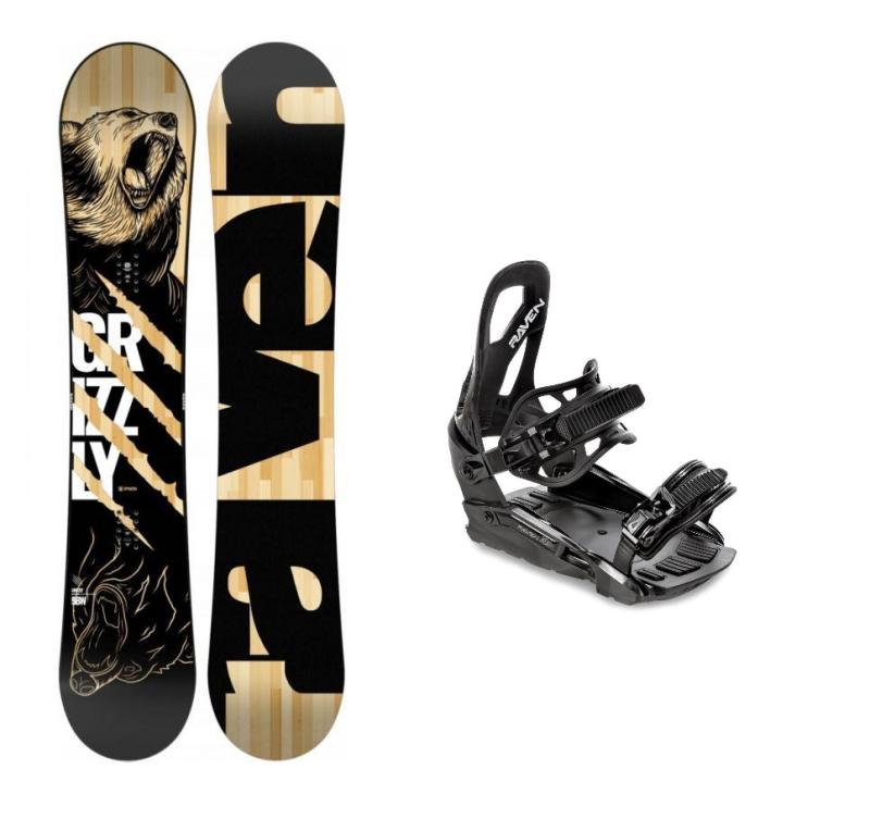 Raven Grizzly snowboard + Raven S230 Black vázání Raven