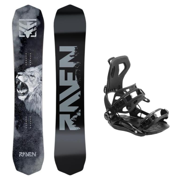 Raven Lion pánský snowboard + Hatchey Fastec snowboardové vázání Raven