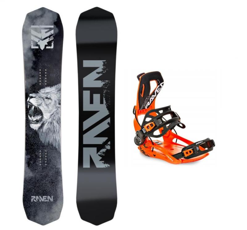 Raven Lion pánský snowboard + Raven RAGE Fastec FT360 vázání Raven
