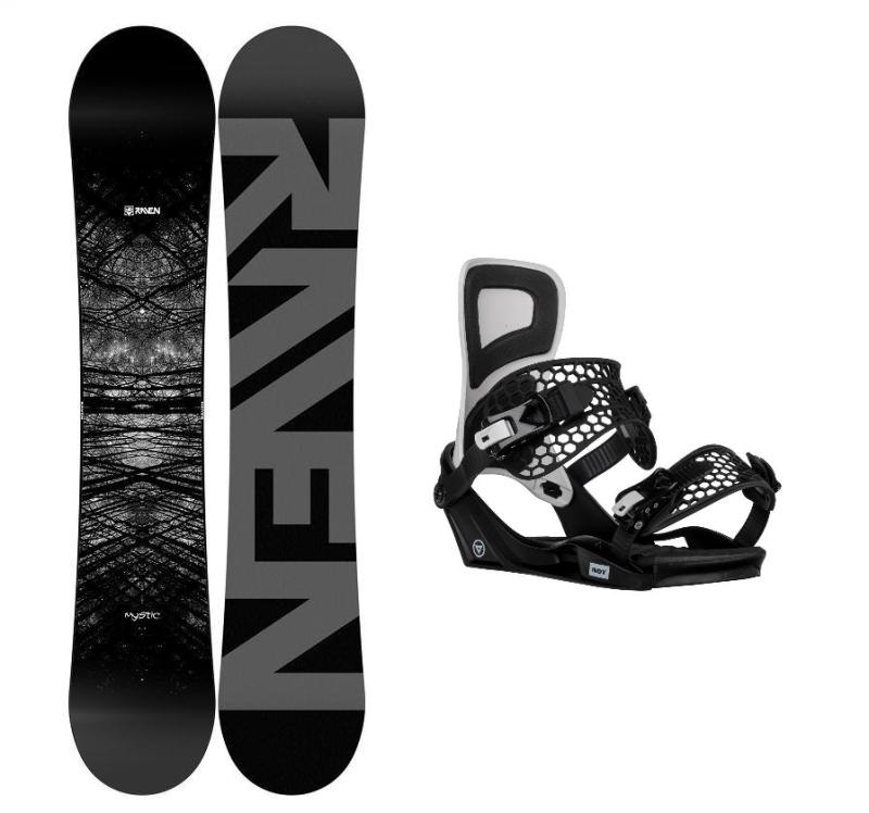 Raven Mystic snowboard + Gravity Indy black/white vázání Raven