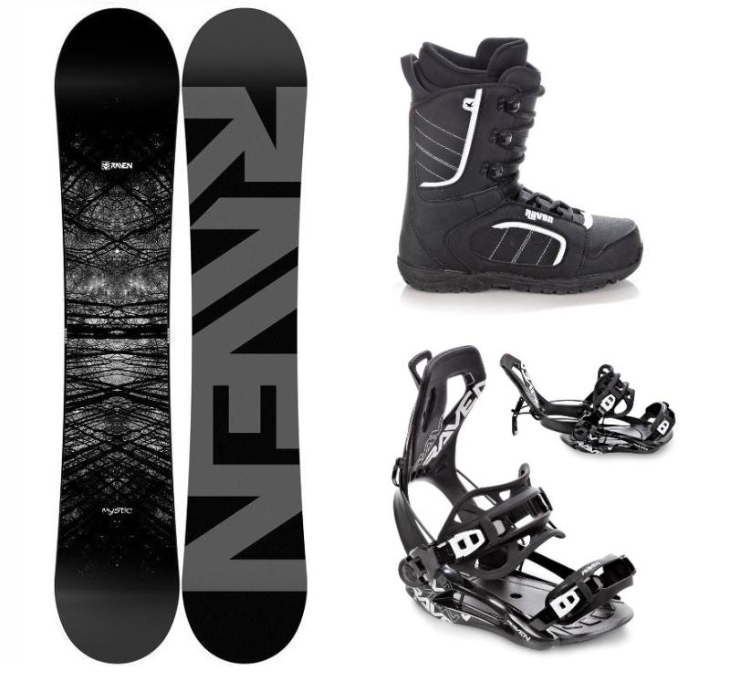 Raven Mystic snowboard + Raven Fastec FT360 black vázání + Raven Target obuv Raven