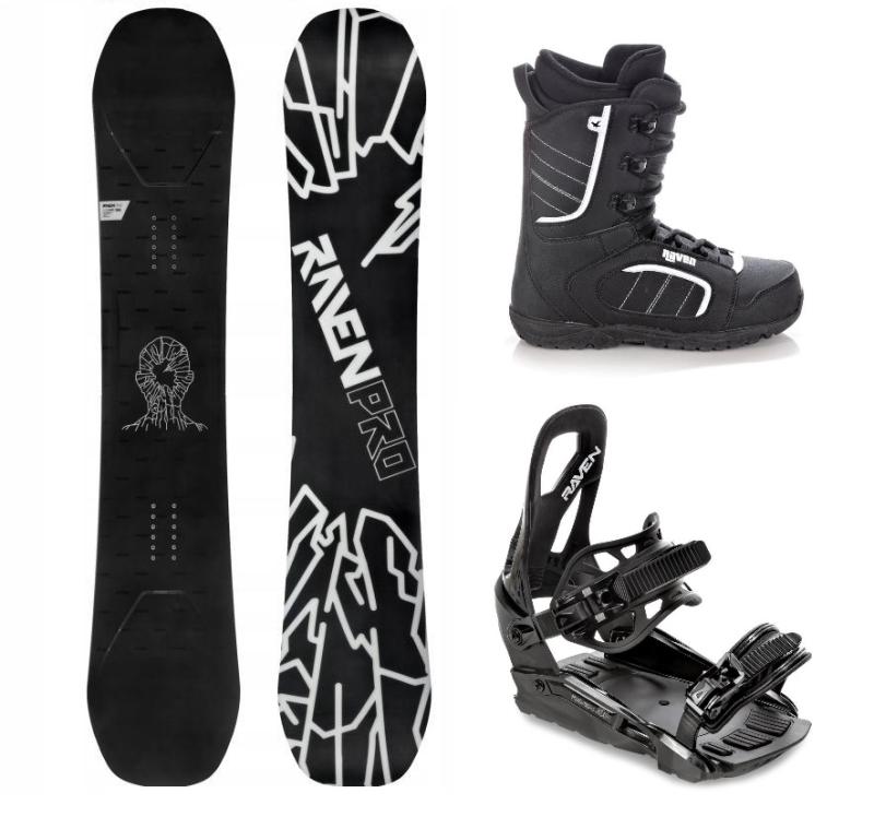 Raven PRO OpenMind Carbon snowboard + Raven S230 Black vázání + Raven Target obuv Raven