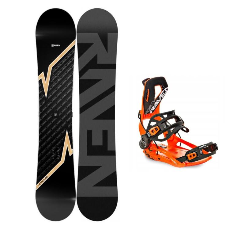 Raven Pulse snowboard + Raven Fastec FT360 orange vázání Raven