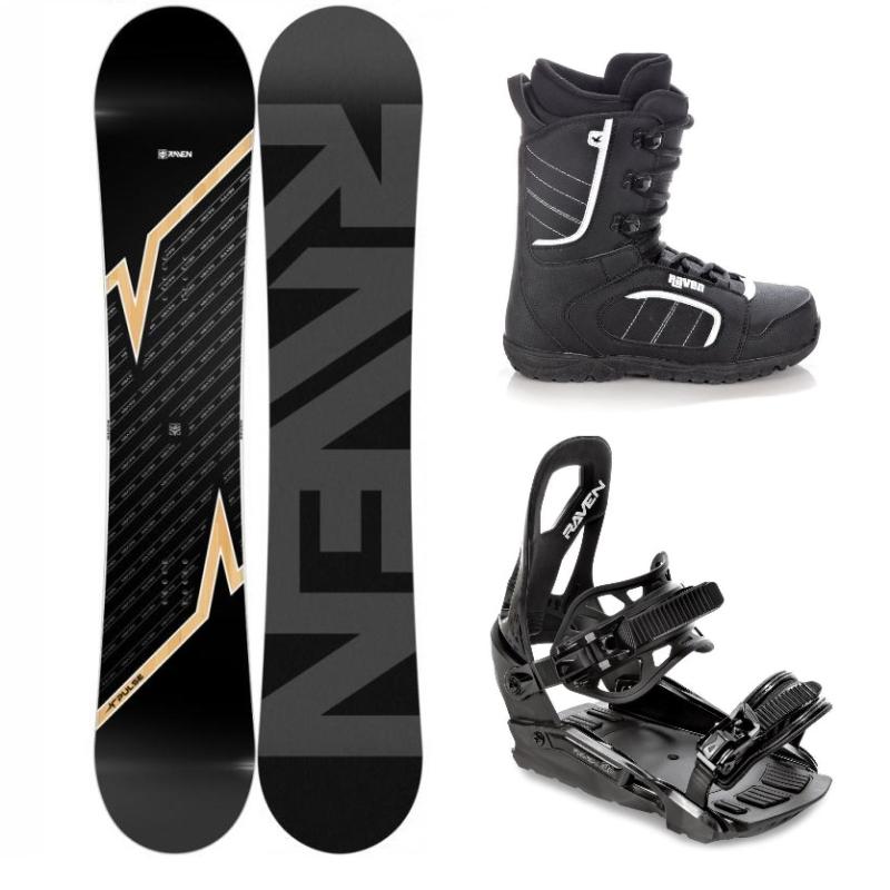 Raven Pulse snowboard + Raven S230 Black snowboardové vázání + Raven Target snowboardová obuv Raven