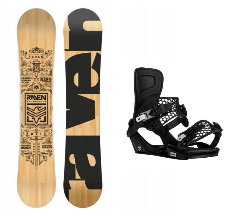 Raven Solid classic snowboard + Gravity Indy black vázání Raven