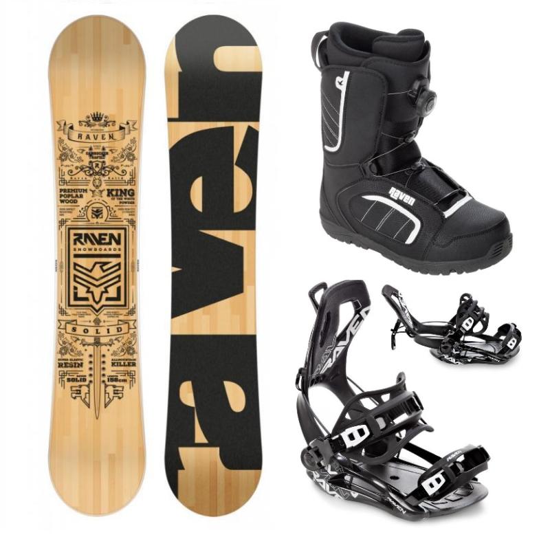 Raven Solid classic snowboard + Raven Fastec FT360 black vázání + Raven Target ATOP obuv Raven
