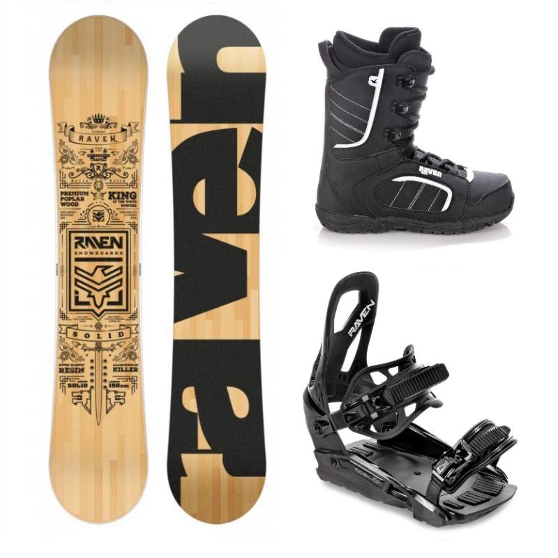 Raven Solid classic snowboard + Raven S230 Black vázání + Raven Target obuv Raven