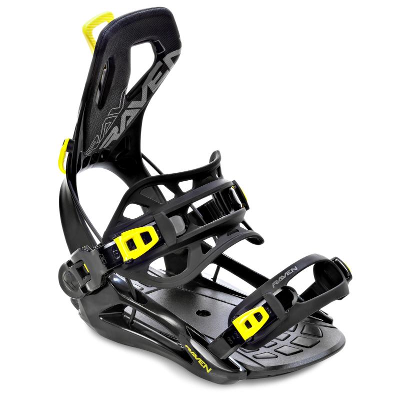 Raven RAGE Fastec FT360 black/lime snowboardové vázání Raven
