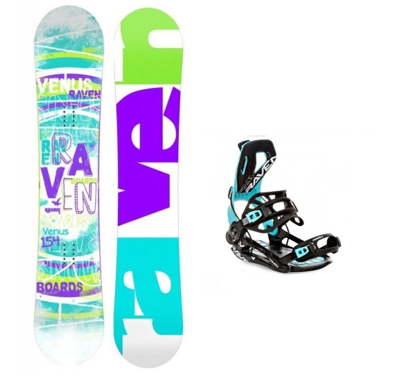 Raven Venus dámský snowboard + Raven Fastec FT360 black/mint vázání Raven