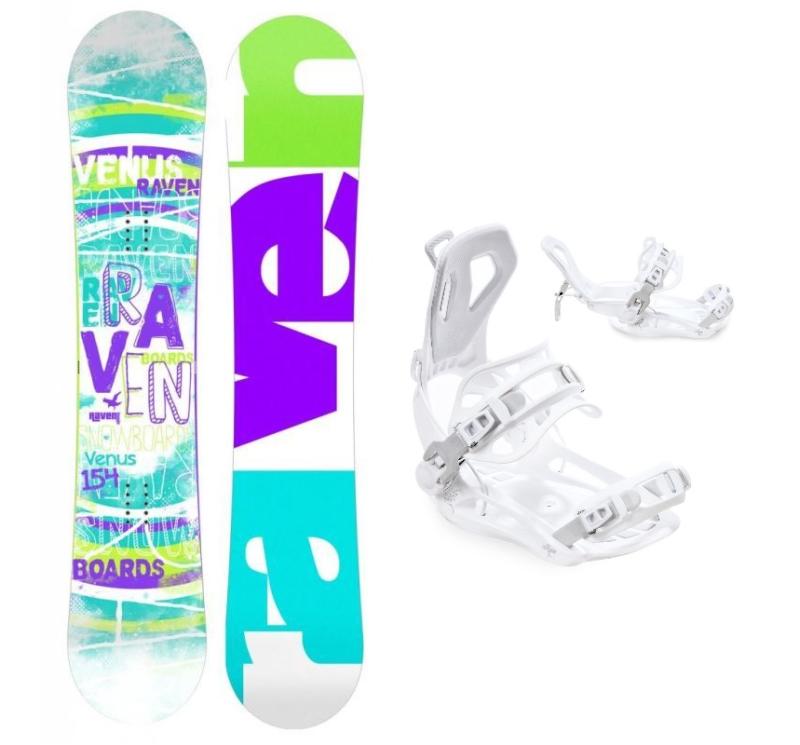 Raven Venus dámský snowboard + Raven Fastec FT360 white vázání Raven
