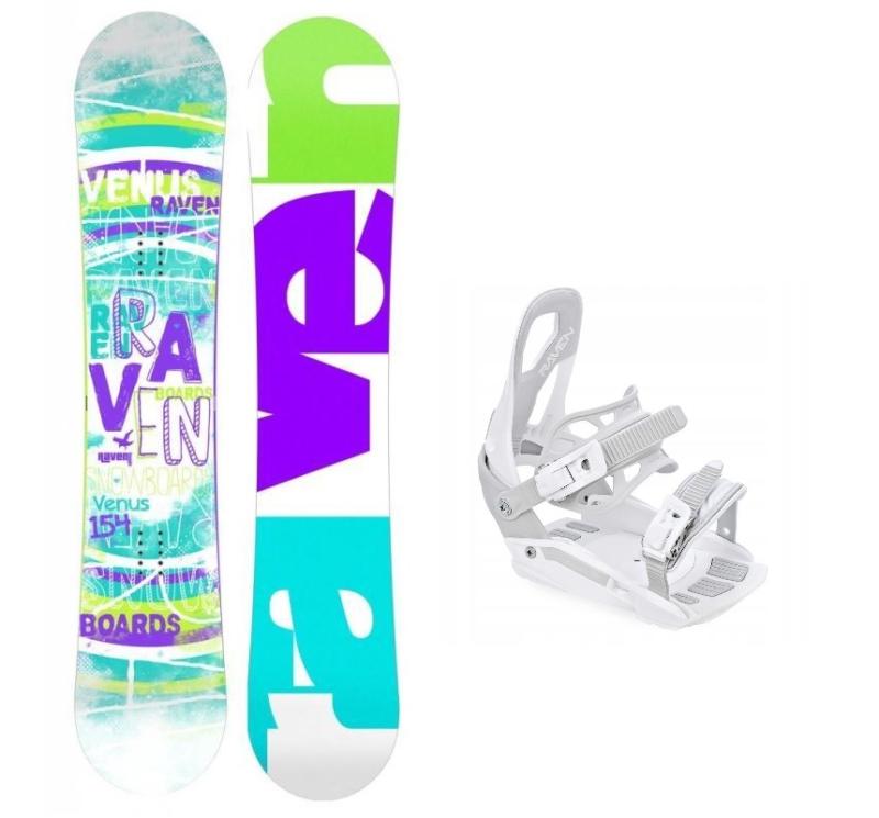 Raven Venus dámský snowboard + Raven S230 White snowboardové vázání Raven