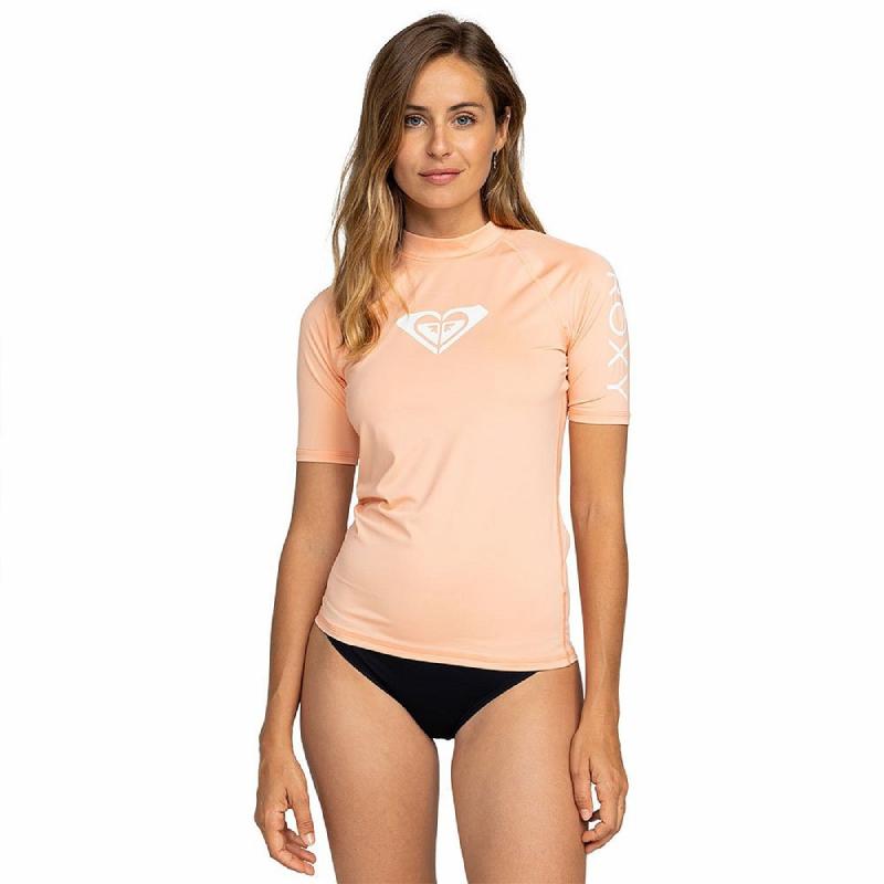 ROXY Dámské lycrové triko SALMON krátký rukáv ROXY