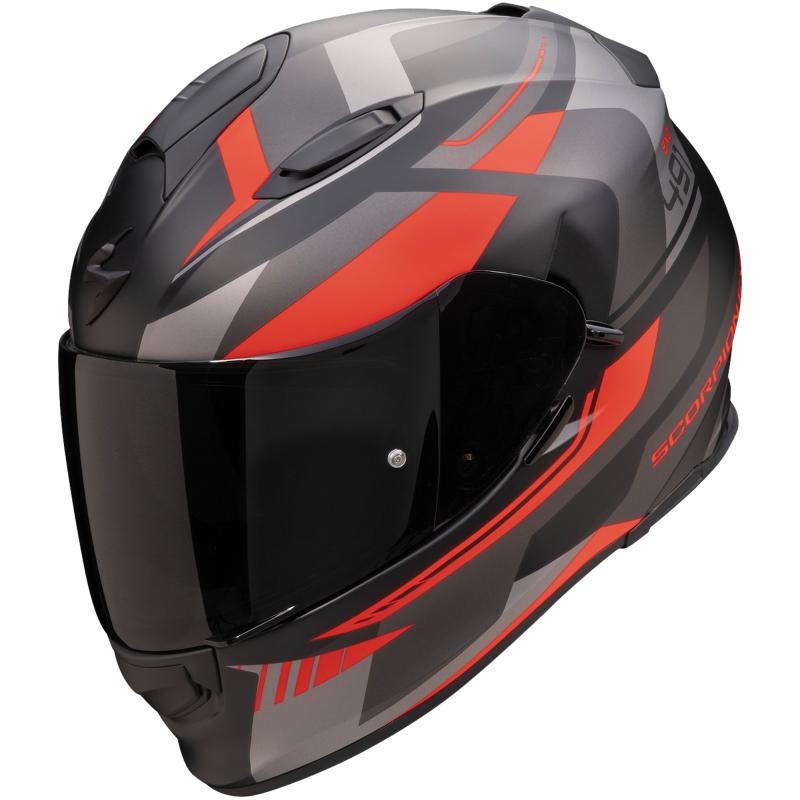 Scorpion Integrální helma EXO-491 Abilis černo-šedo-červená Scorpion