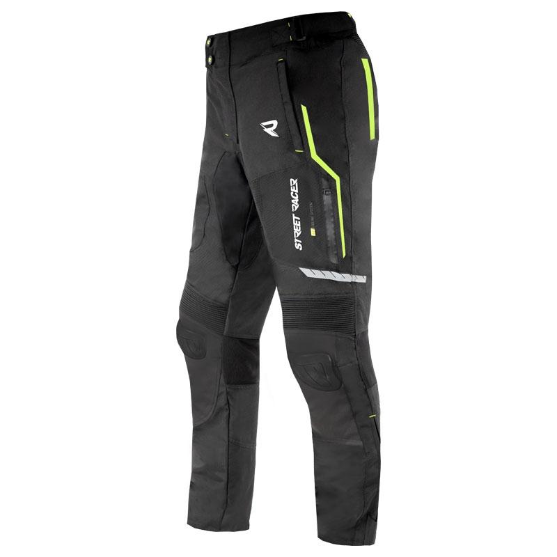 Street Racer Kalhoty na motorku Flex EVO černo-fluo žluté Street Racer