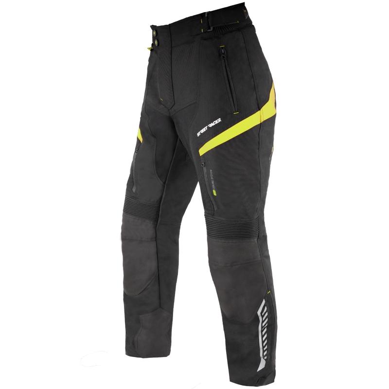 Street Racer Kalhoty na motorku Vix černo-fluo žluté Street Racer