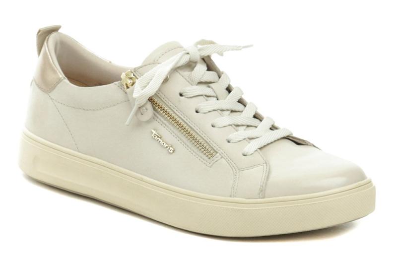 Tamaris 8-53707-42 krémové dámské nadměrné polobotky Tamaris