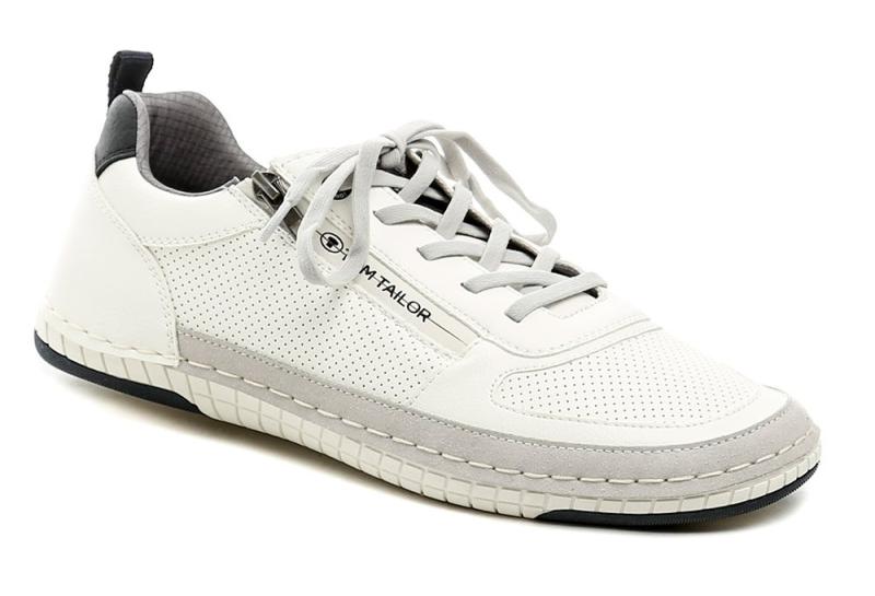 Tom Tailor 9580040008 bílé pánské polobotky Tom Tailor