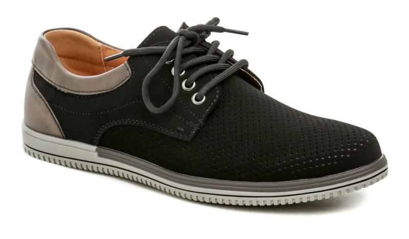 Wojtylko 9W24459C černé pánské polobotky Wojtylko