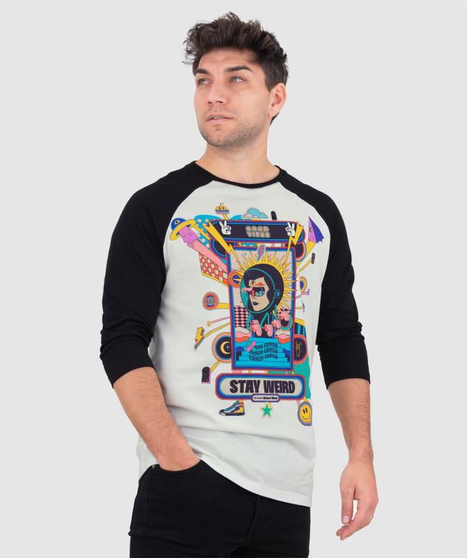 Woox Stay Weird Off White triko WOOX