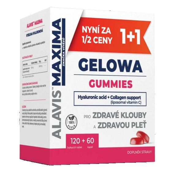 Alavis Maxima Gelowa Gummies 120 tab. + 60 kapslí Alavis