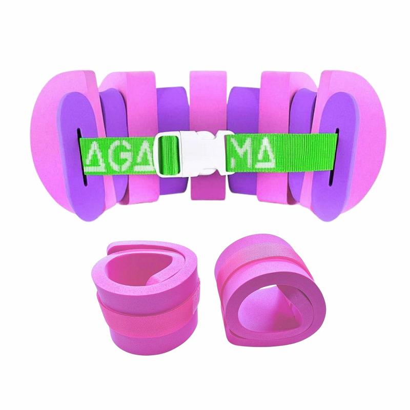 Agama Plavecký pás SWIM (růžová/fialová) + rukávky Agama EVA Agama