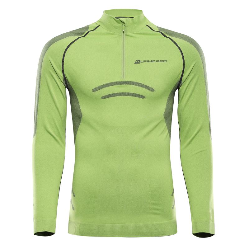 Alpine Pro SEAM zelené pánské funkční triko dl. rukáv Alpine Pro