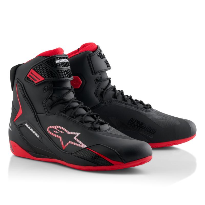 Alpinestars Boty na motorku Faster-4 kolekce HONDA černo-červené Alpinestars
