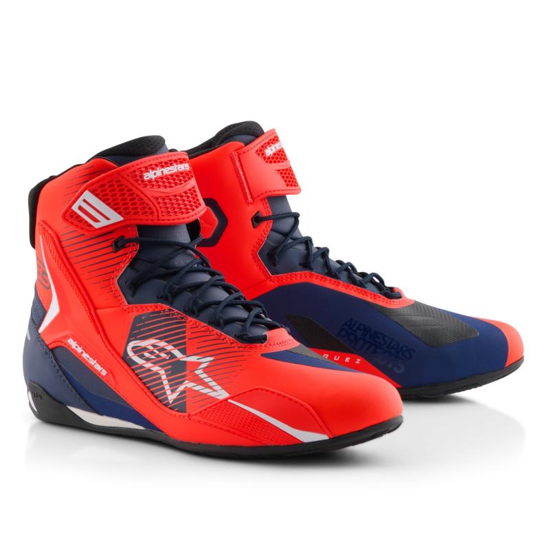 Alpinestars Boty na motorku Faster-4 kolekce MM93 fluo červeno-modro-bílé Alpinestars