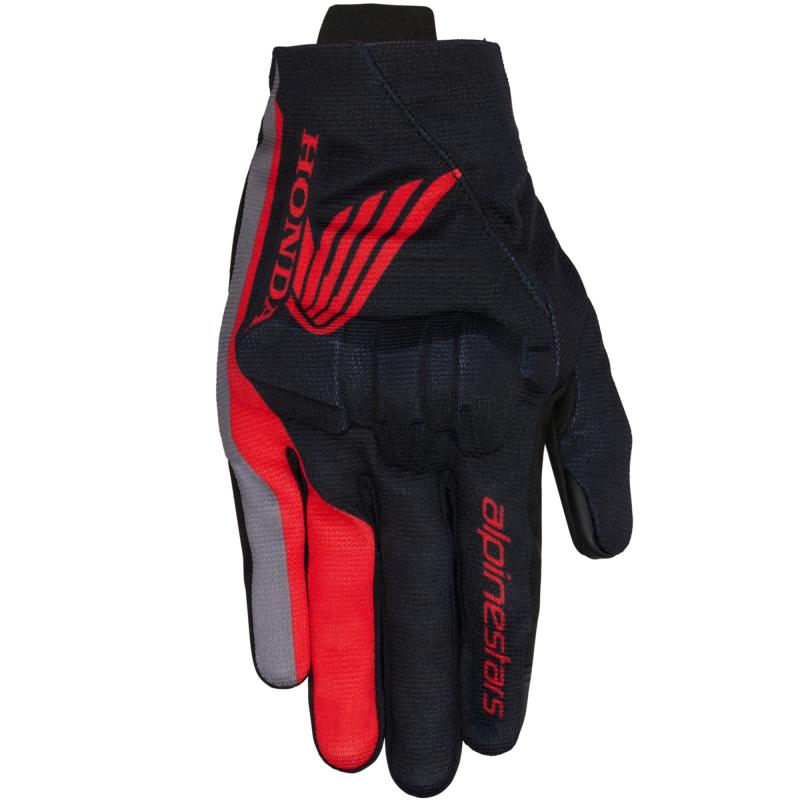 Alpinestars Rukavice na motorku Reef V2 kolekce Honda černo-červeno-šedé Alpinestars