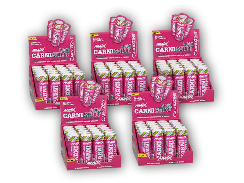 Amix 4x CarniShot 3000 20x60ml + 1x ZDARMA Amix