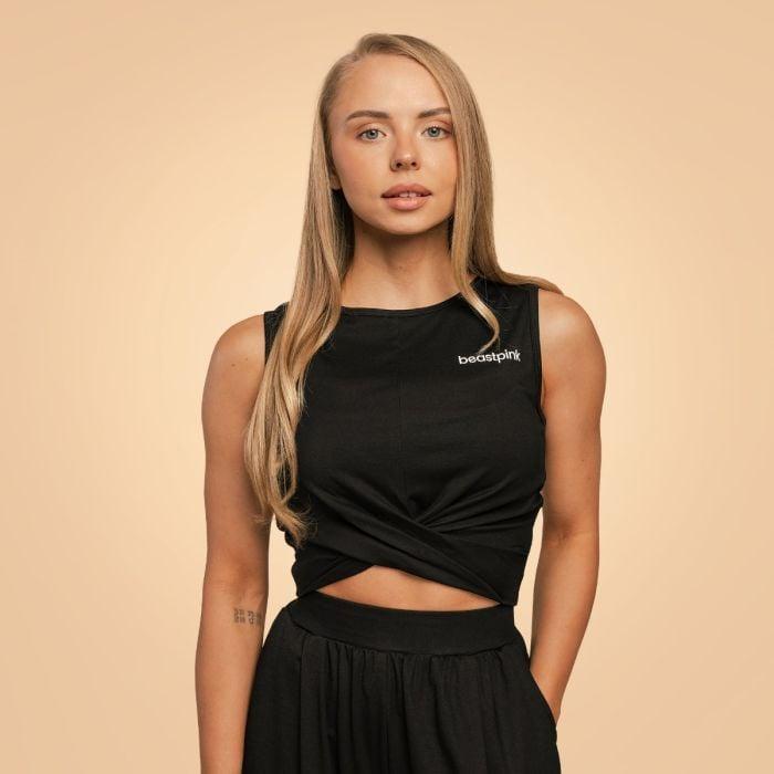 BeastPink Dámský top Cropped Breeze Black BeastPink