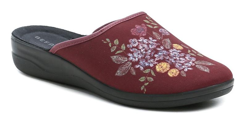 Befado 551D011 vínové dámské papuče Befado