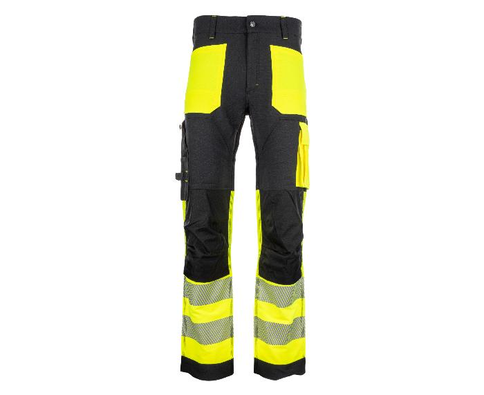 Bennon EREBOS žluté pánské pracovní kalhoty třídy 1 HI-VIS BENNON