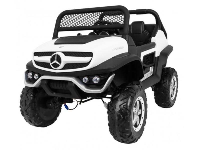 ELJET Dětské elektrické auto Mercedes Benz Unimog Truck - bílá ELJET