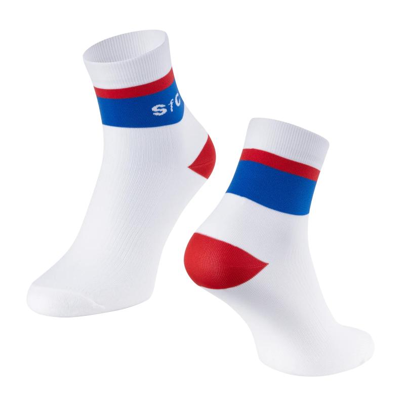 Force Ponožky STRIPE krátké bílo modré FORCE