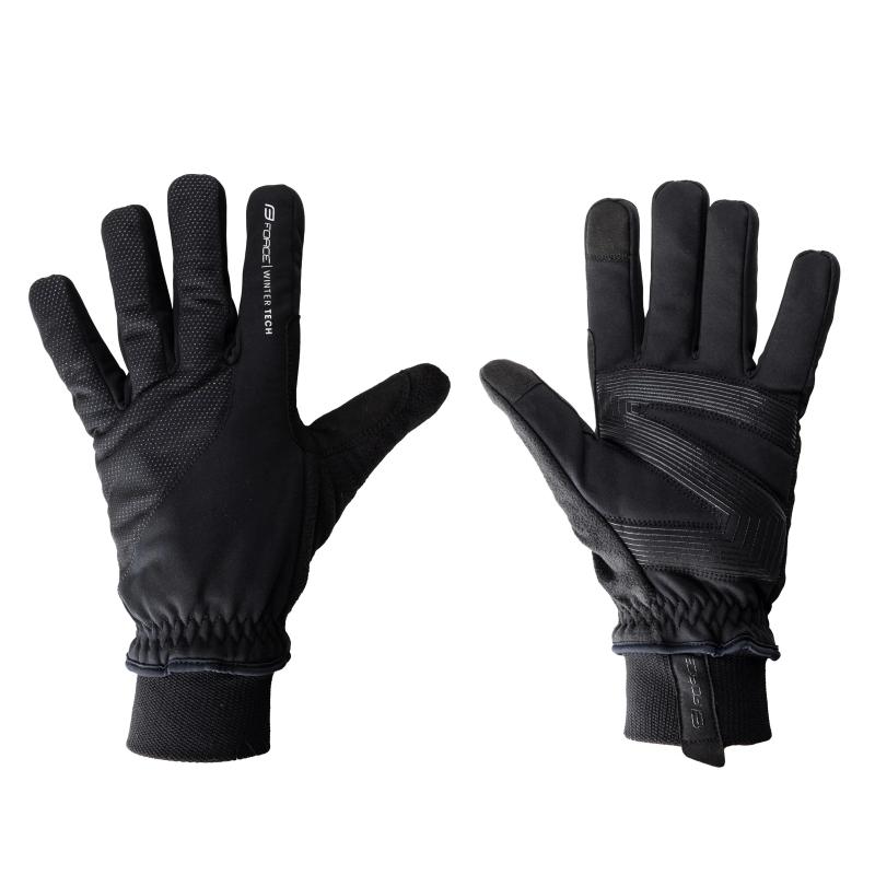 Force Rukavice WINTER TECH černé FORCE
