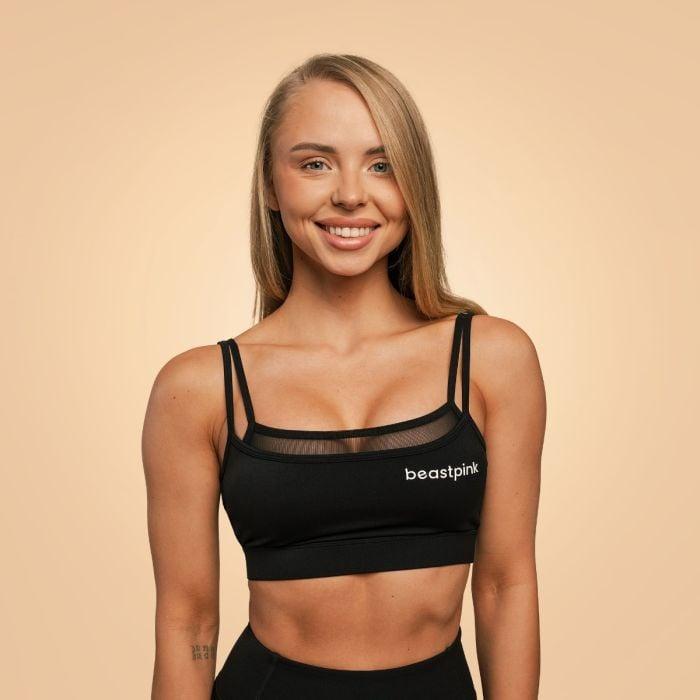BeastPink Sportovní podprsenka Breeze Black BeastPink