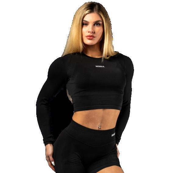 Nebbia Seamless crop top s dlouhým rukávem POWER 892 Nebbia