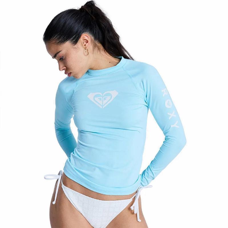 Roxy BLUE TURQUOISE dlouhý rukáv - dámské lycrové triko ROXY
