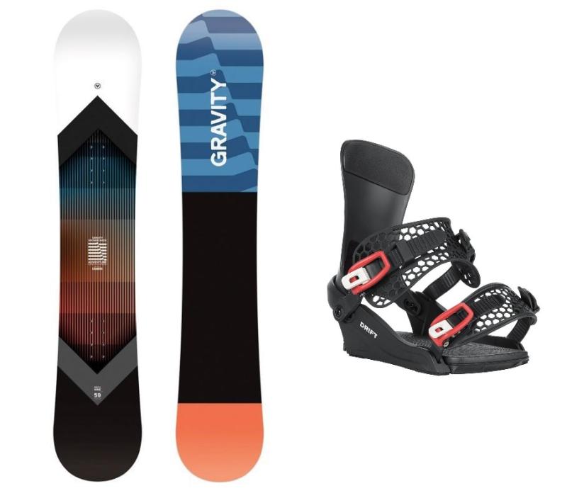 Gravity Adventure 25/26 pánský snowboard + Gravity Drift black/red vázání Gravity