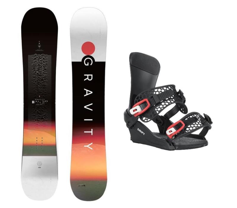 Gravity Bandit 25/26 pánský snowboard + Gravity Drift black/red vázání Gravity